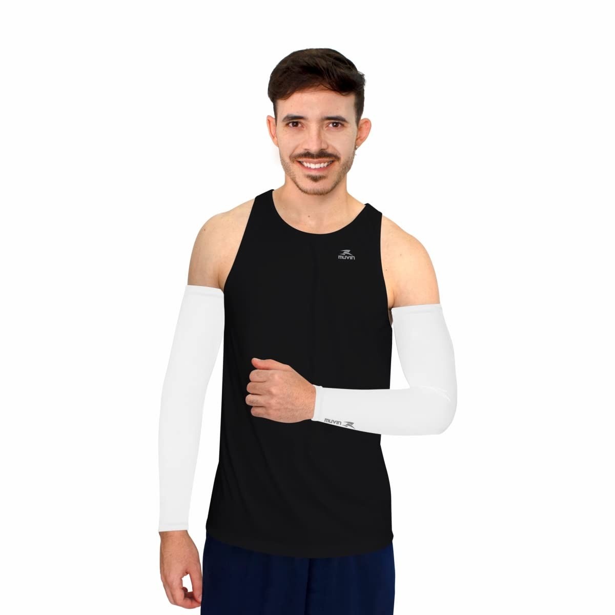 Manguito Esportivo Muvin Pro UV50+: Proteção Solar, Conforto e Desempenho para Atletas