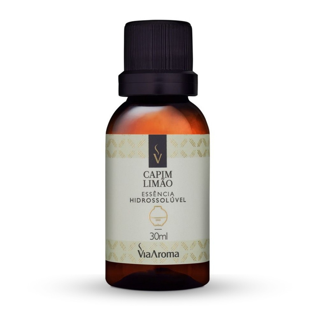Essência Capim Limão Via Aroma 30ml: Refrescância Natural para Seu Ambiente