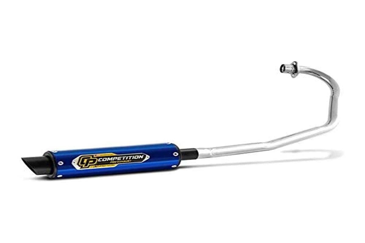 Escapamento Pro Tork Competition Curva Cromada Titan 125 1995-1999 Azul - Estilo e Performance