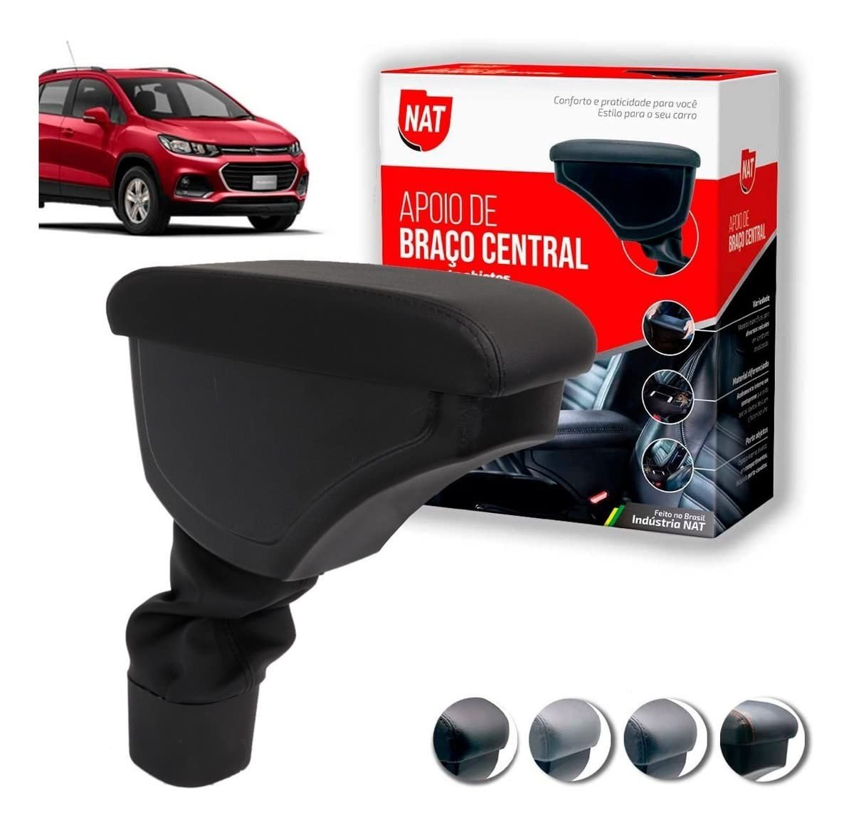 Descanso de Braço Premium para Chevrolet Tracker 2014-2019: Conforto e Estilo no Console Central