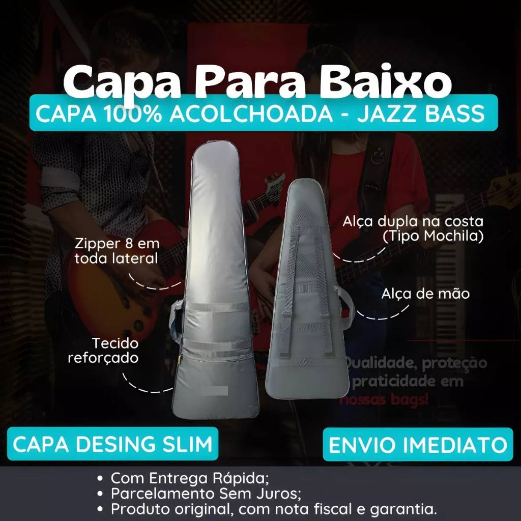 Capa Bag Contrabaixo Extra Luxo: Proteção Total com Estilo