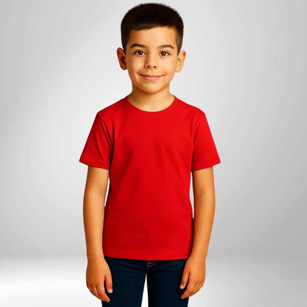 Kit com 3 Camisetas Infantis de Algodão 30.1 | Conforto e Estilo