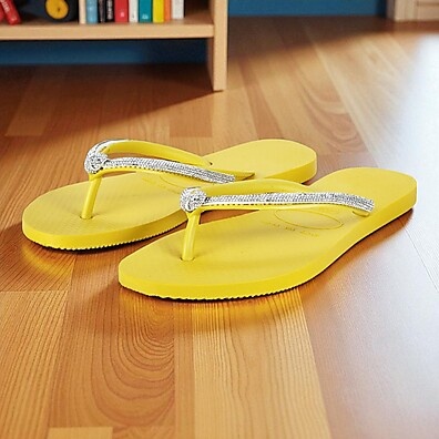 Chinelo de Dedo Feminino Strass Brilhante: Conforto e Estilo