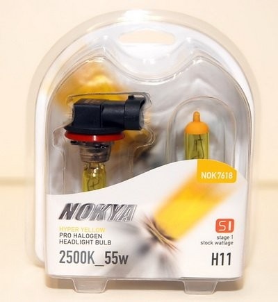 Lâmpada Farol Nokya Hyper Yellow H11 (S1) - Visibilidade e Estilo Inovadores