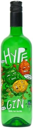 HYPE - London Dry Gin 750ml | Estilo Clássico com Toque Cítrico, Zero Extrato Artificial - Ouro no Mondial de Bruxelles - Sabor que é Puro Hype - Qualidade e Preço Justo