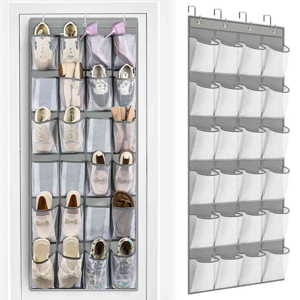 Sapateira de Porta Organizadora Vertical Transparente - Economize Espaço com Estilo
