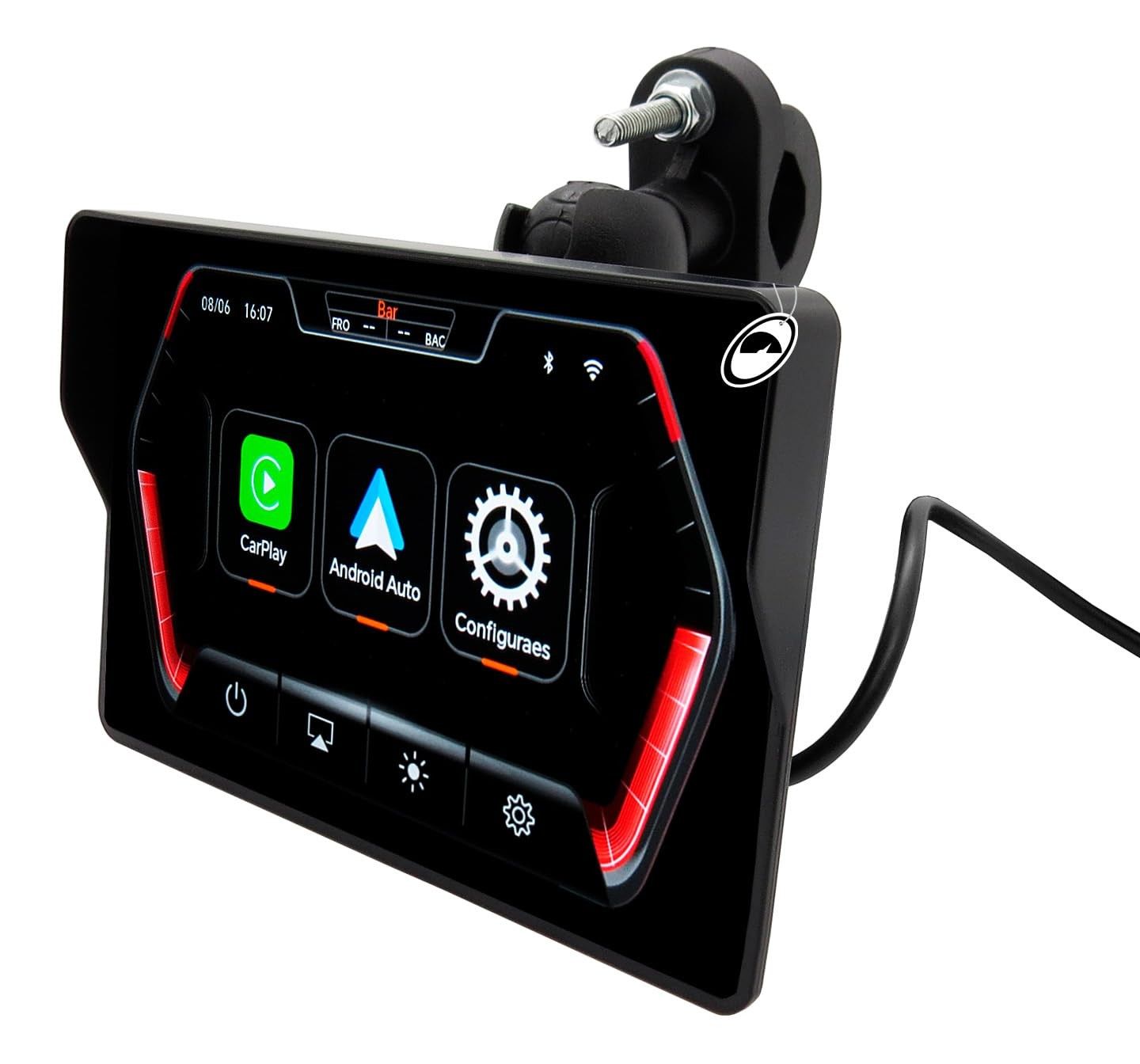 Multimídia Moto 5" Resistente à Água HM-501 H-Tech: Aventura e Conectividade na Estrada!