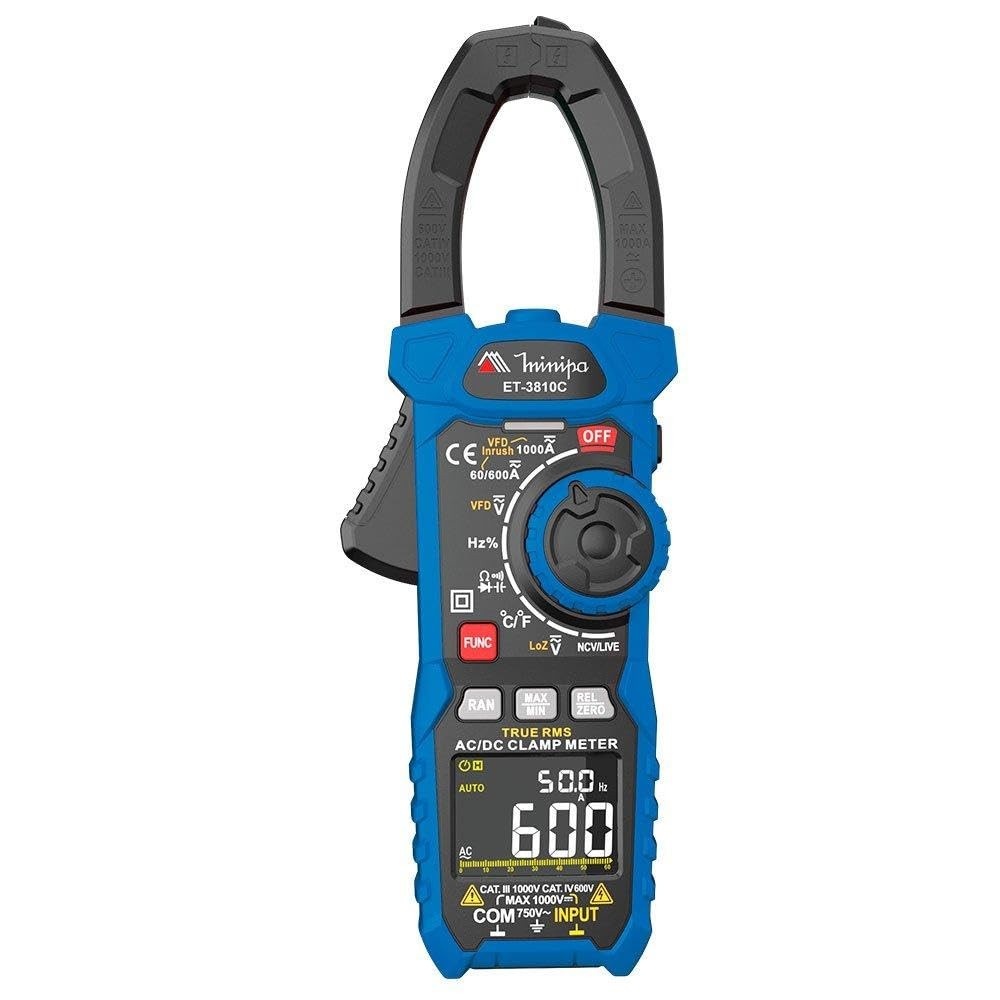 MINIPA Alicate Amperímetro Digital 1000A CAT III ET-3810C: Precisão e Segurança para Profissionais