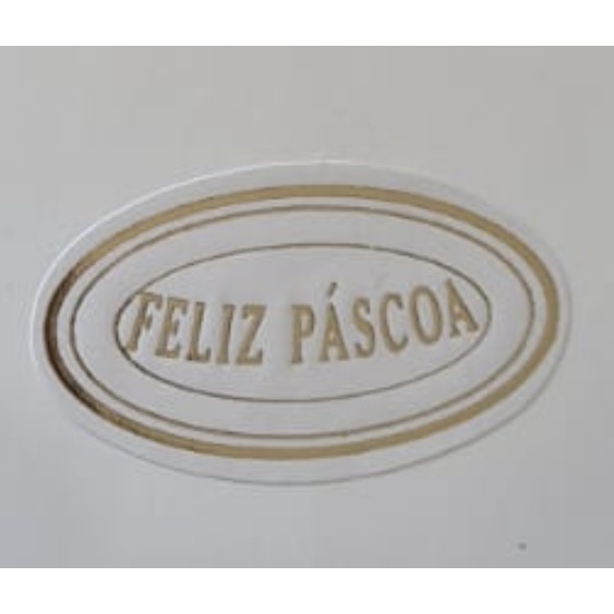 Etiquetas Páscoa Douradas: 100 Unidades!
