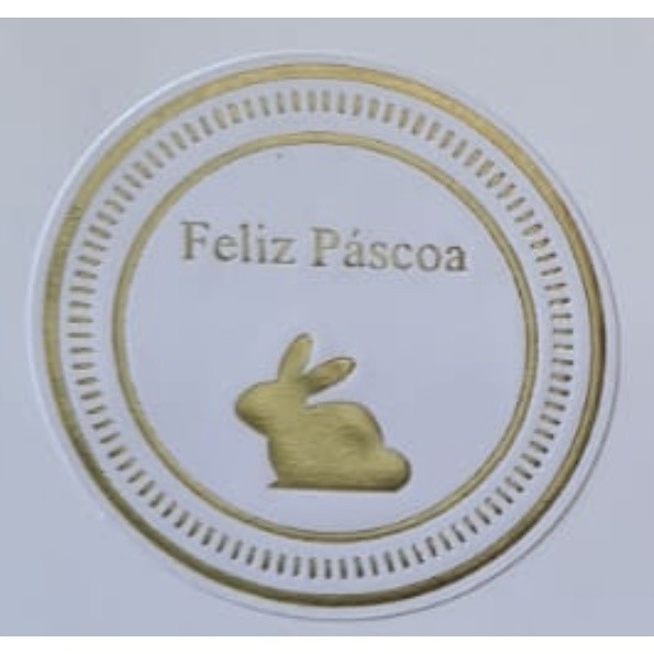 Etiquetas Páscoa Douradas: 50 Adesivos Festivos!