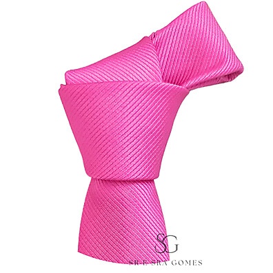 Gravata Pink Tecido Trabalhado: Elegância para Eventos