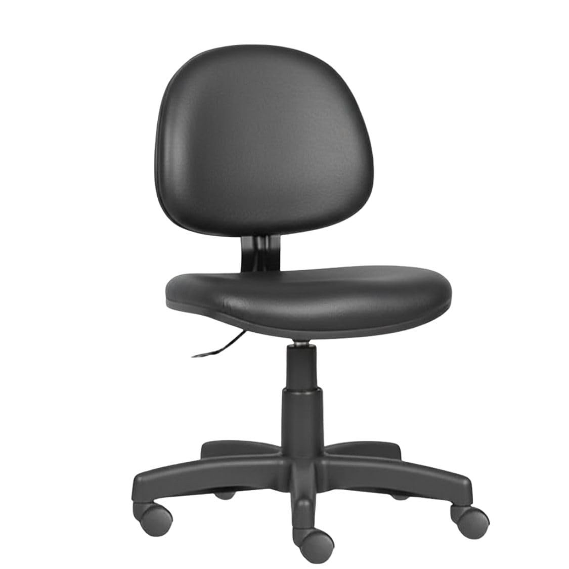 Cadeira Executiva Courvin Preto - Design Ergonômico Sem Braço com Altura Ajustável e Rodízios Antirriscos
