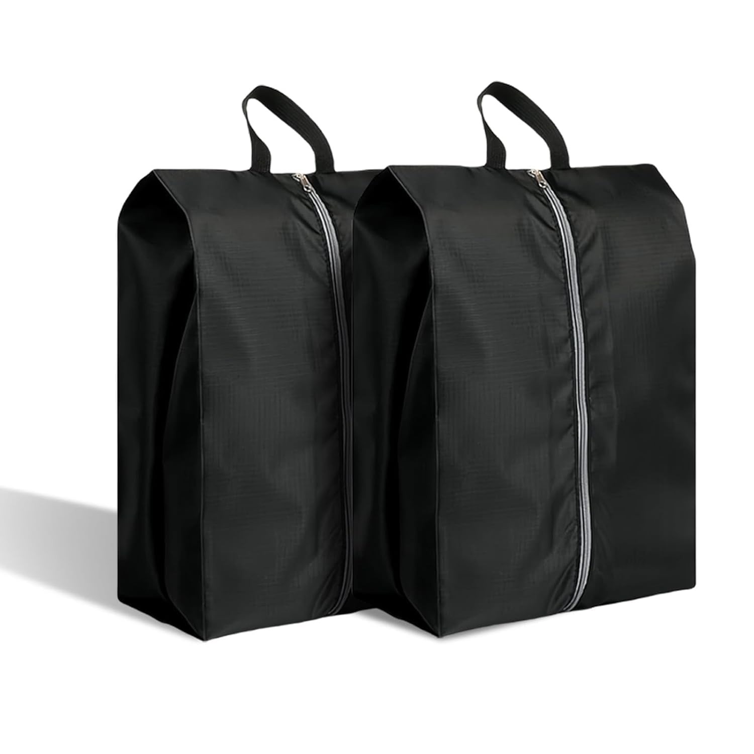 Pacote com 2 Bolsas para Sapatos de Viagem Extra Grande Impermeável Nylon Portátil com Zíper para Homens e Mulheres
