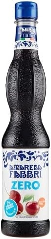 FABBRI Sciroppo Amarena Zero (Xarope Amarena Zero) - 560Ml.