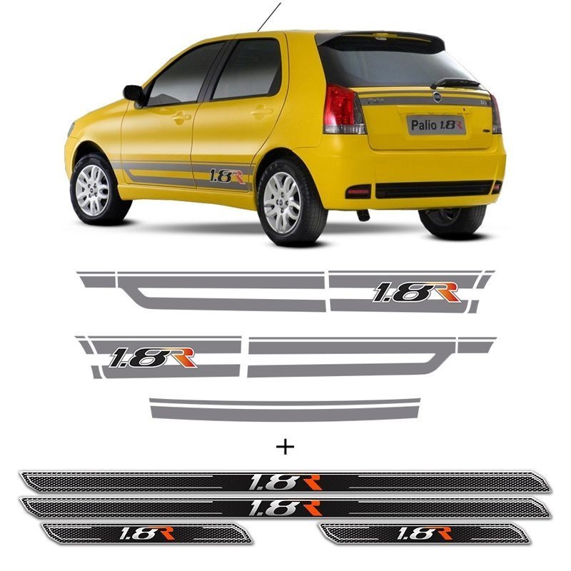 Faixa Palio 1.8R 2006/2007: Kit Completo + Soleira