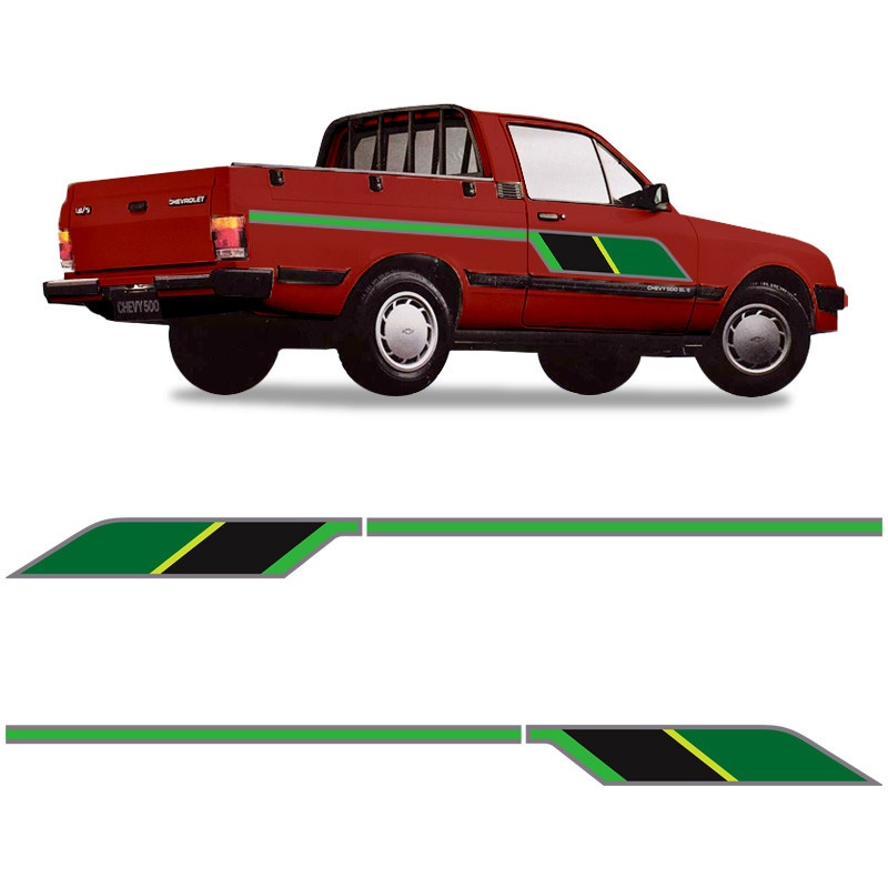 Faixas Chevy 500 1991: Adesivo Lateral Original