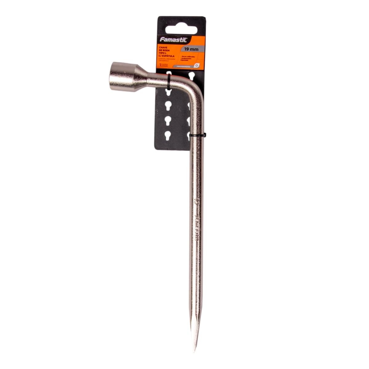 Famastil Chave de Roda Tipo L 19mm com Espátula: A Ferramenta Essencial para seu Carro!