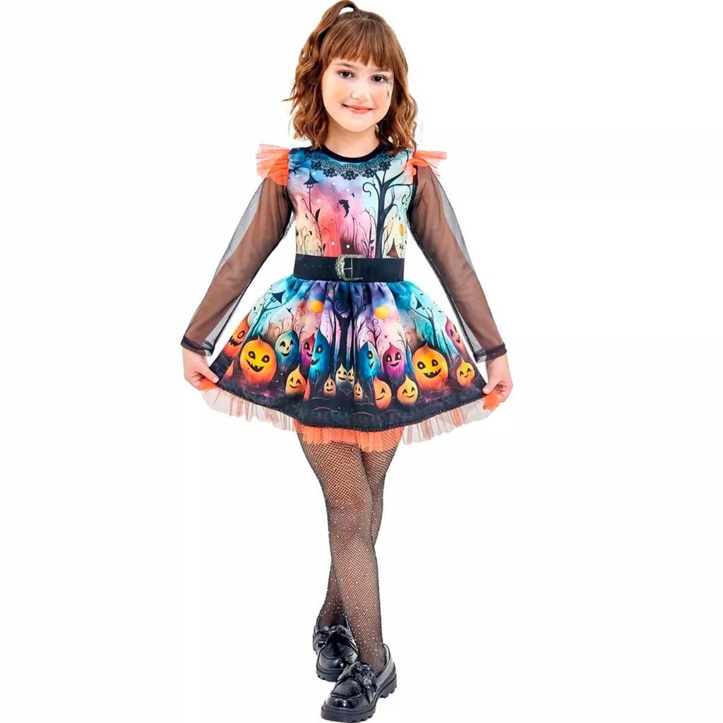 Fantasia Bruxa Infantil: Halloween Mágico!