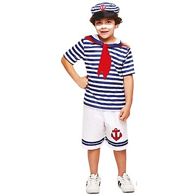 Fantasia de Marinheiro Infantil para Carnaval – Com Quepe e Estilo Náutico