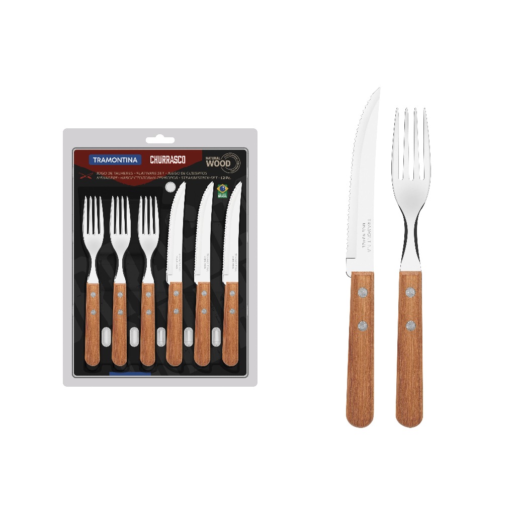 Faqueiro Tramontina Churrasco 12 Peças: Qualidade e Estilo para Sua Mesa
