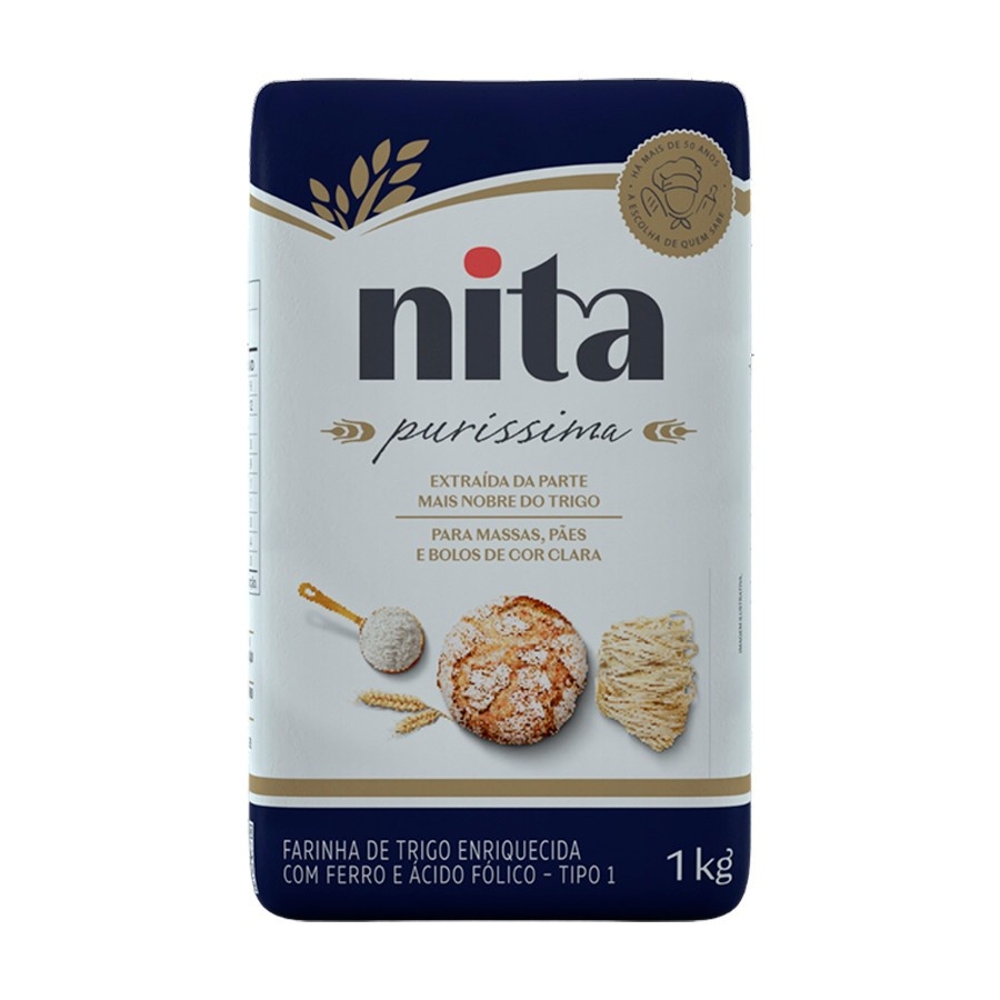 Farinha de Trigo NITA: Pureza e Sabor em 1kg