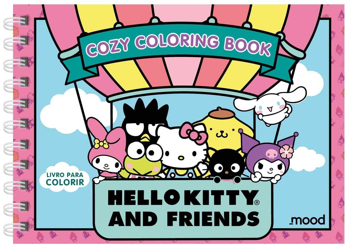 Livro de Colorir Hello Kitty Capa Dura: Relaxamento e Criatividade para Fãs