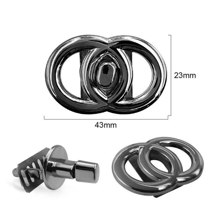 Fecho para Bolsa Onix 23x43mm - Elegância e Durabilidade