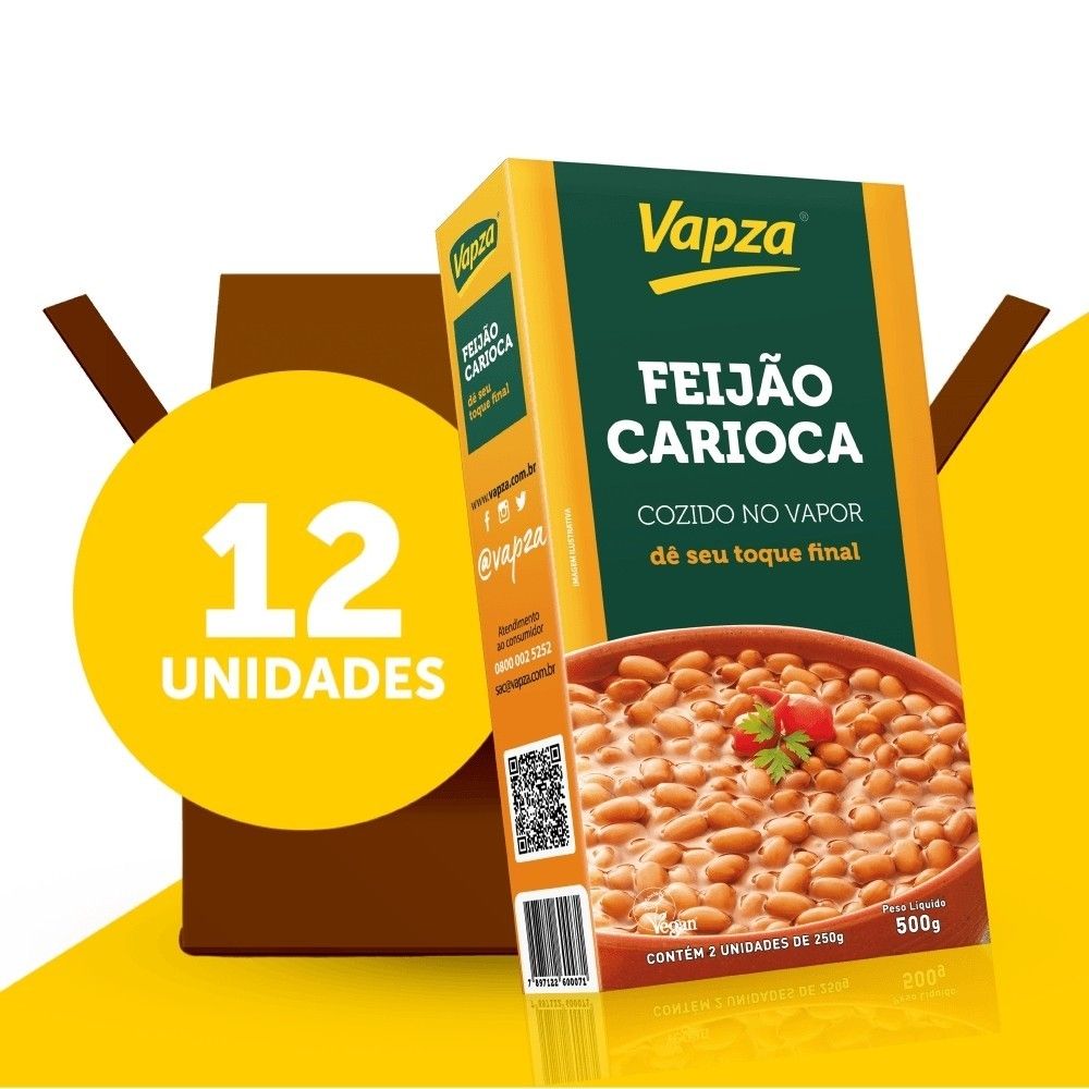 Feijão Carioca Vapza: Praticidade em 5 Minutos!