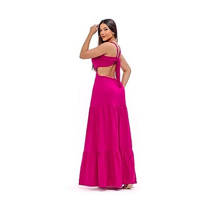 Vestido Longo Elegante: Brilhe em Festas!