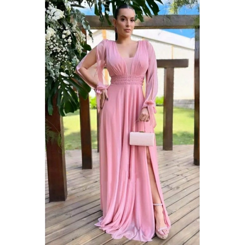 Vestido Longo Brilho: Elegância para Festas!