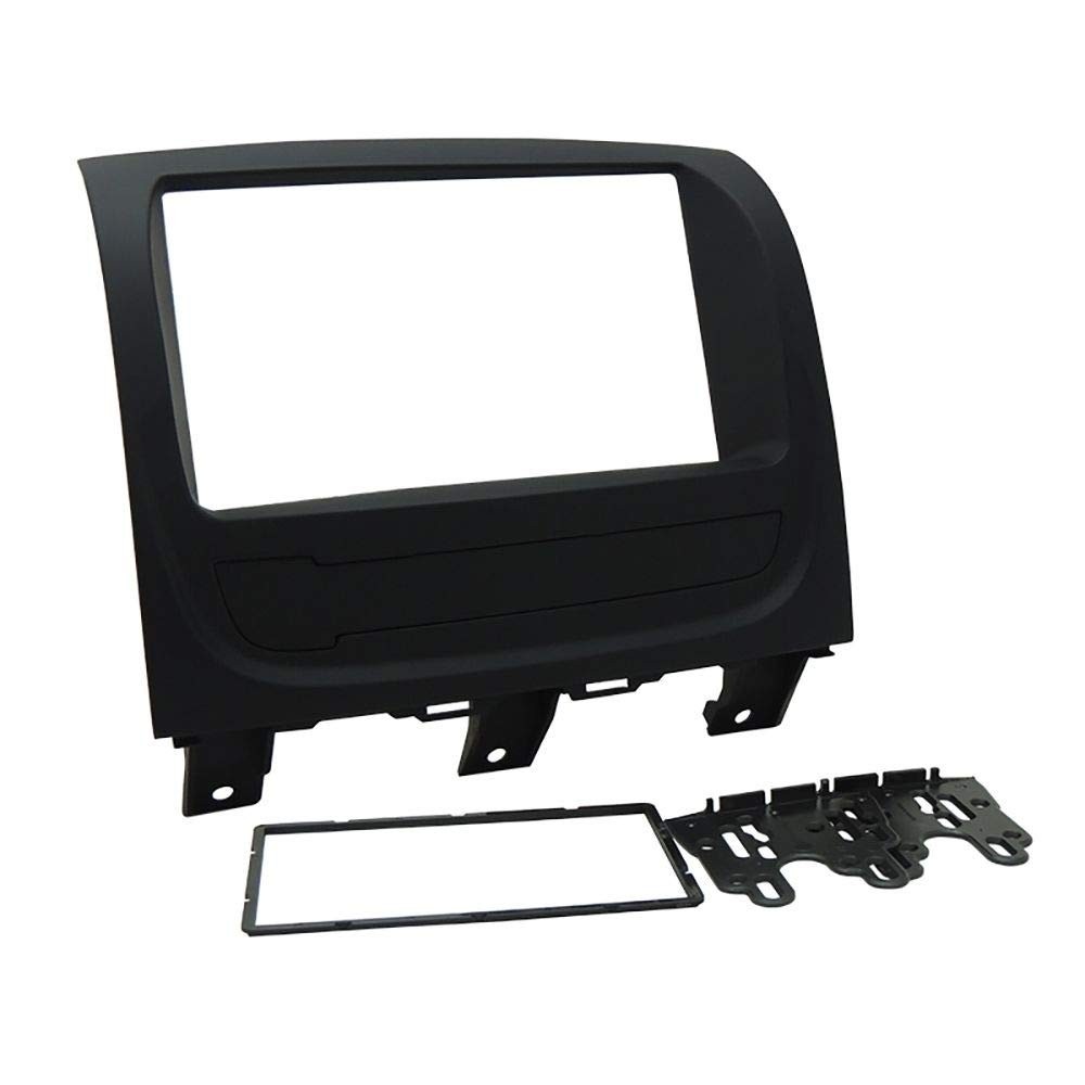 Moldura 2Din Fiamon para Fiat Palio Way 2014-2018: Instalação Perfeita de Multimídia Japonesa/Chinesa - Preta