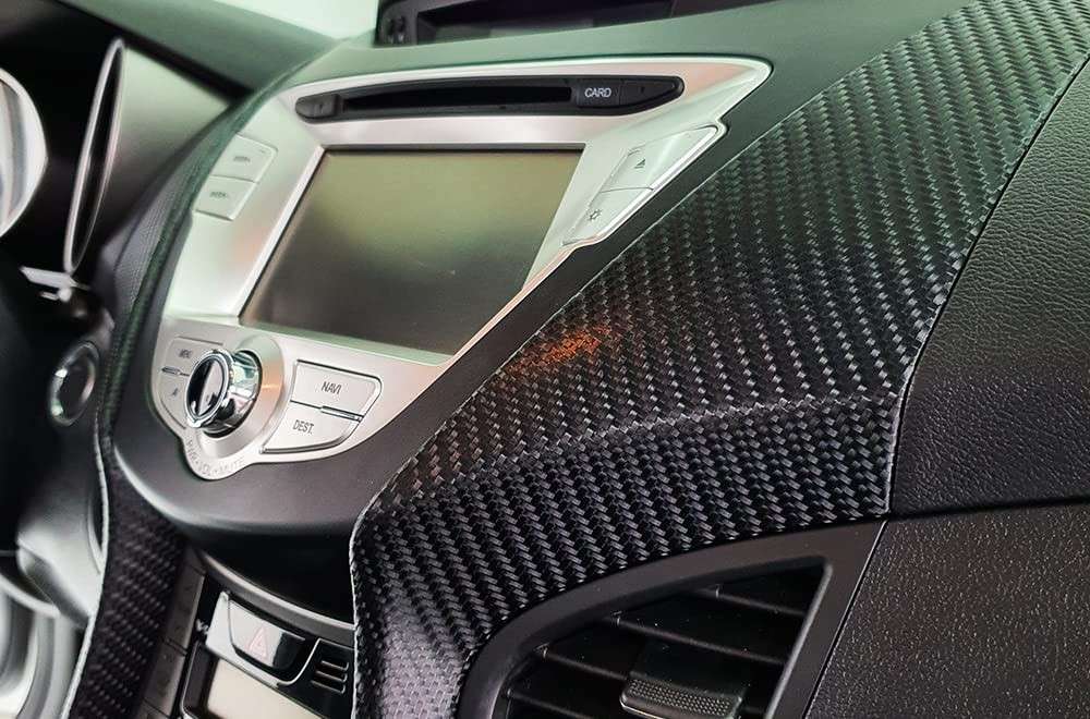 Vinil Adesivo Fibra de Carbono 4D Preto 70cm x 3m: Envelopamento Premium e Fácil Aplicação