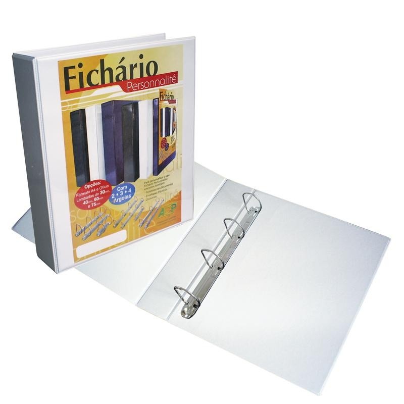 Fichário A4 com Cristal: Organize-se com Elegância!