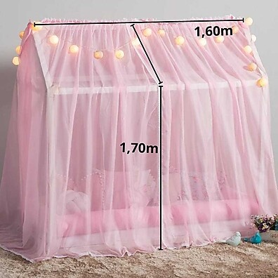 Mosquiteiro Mini Cama Montessoriana Voil 1,60m – Proteção Ideal para o Sono do Seu Filho