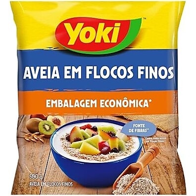Yoki Aveia Flocos Finos: Saúde e Sabor 500g