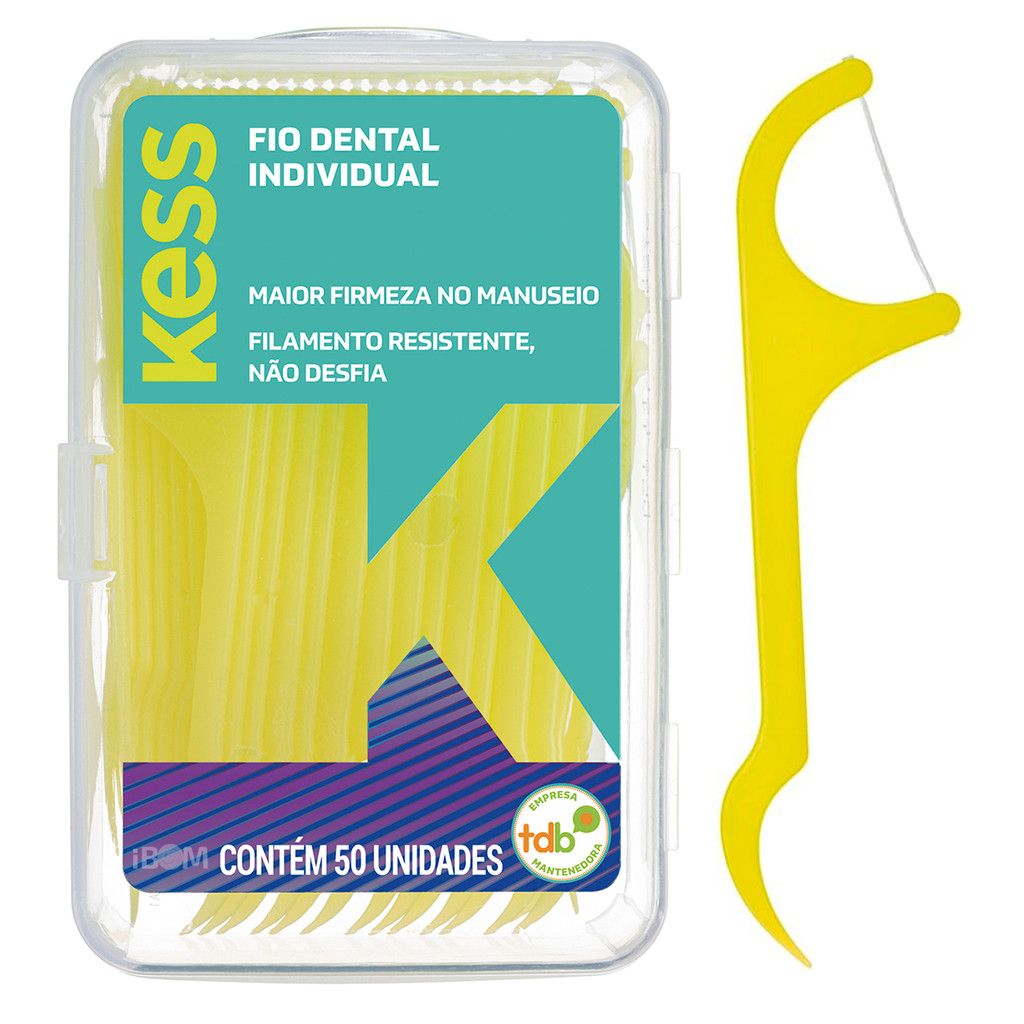 Fio Dental Kess: 50 Unidades Sem Desfiar!
