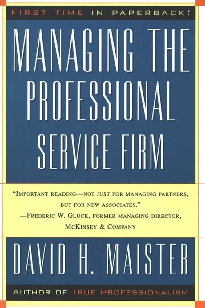 Managing the Professional Service Firm: O Guia Essencial para o Sucesso