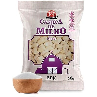 Okoshi: Pipoca Doce Orgânica Vegana - Snack Fit 50g