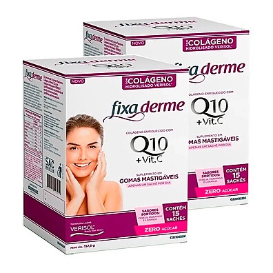 Fixa Derme: Colágeno em Gomas com Q10 e Vitamina C
