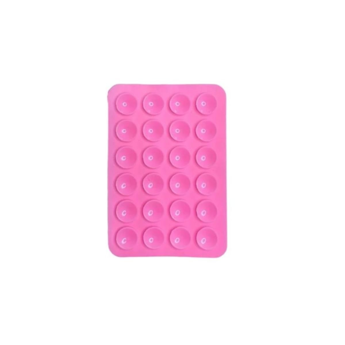Suporte de Celular com Ventosas Rosa Claro: Fixação Segura em Espelhos e Superfícies Lisas