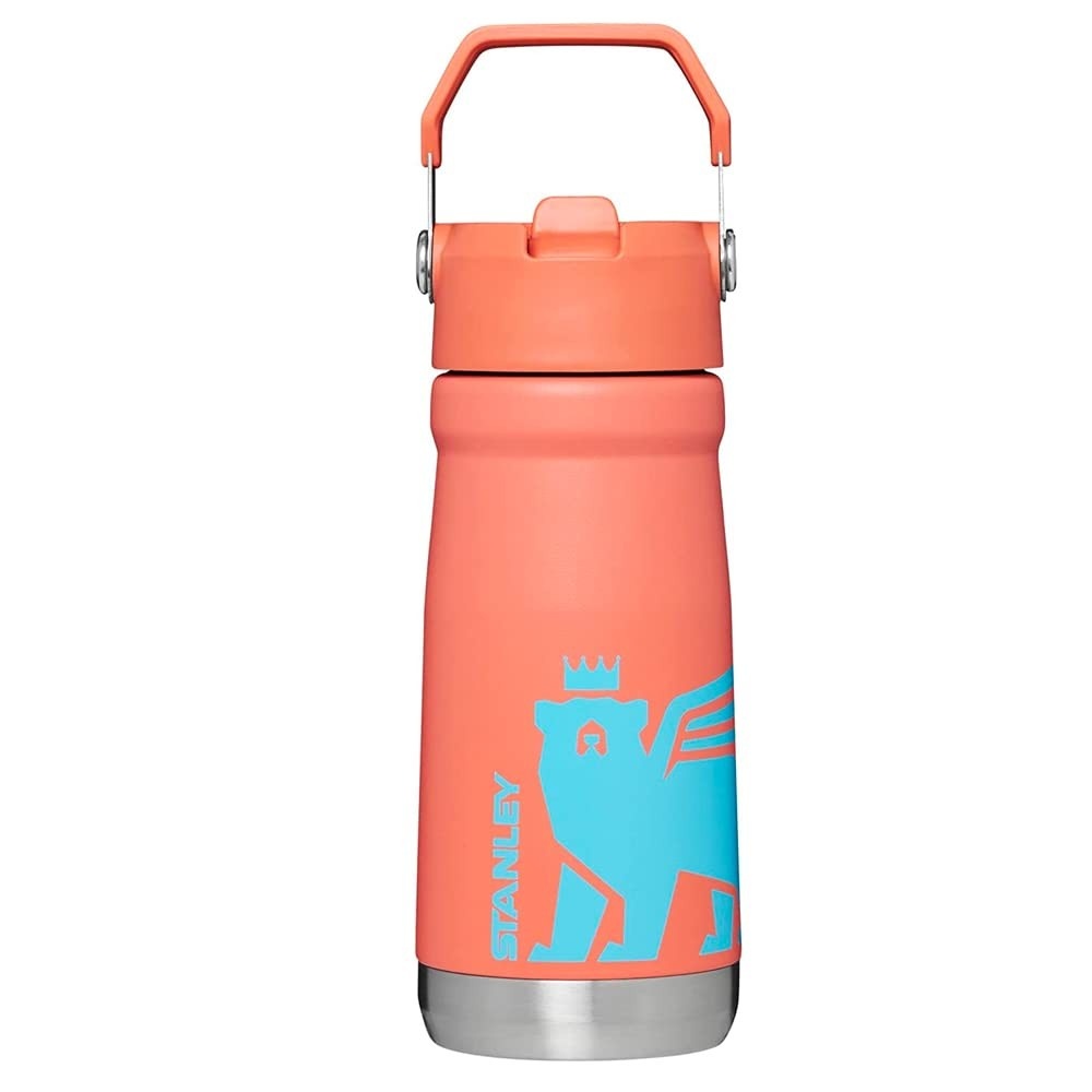 Garrafa Stanley IceFlow Flip Straw 500ml - Isolada, à Prova de Vazamento, para Crianças - Sabor Grapefruit