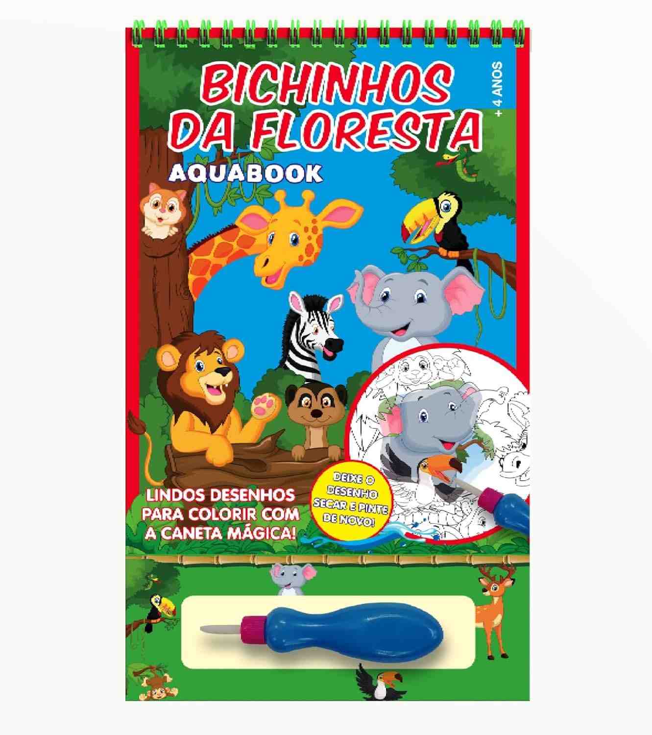 Aqua Book Bichinhos da Floresta: Pinte e Divirta-se Infinitamente!
