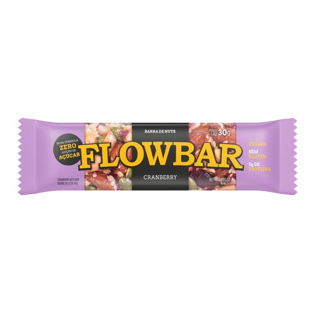 Flowbar Cranberry: Energia e 5g de Proteína!