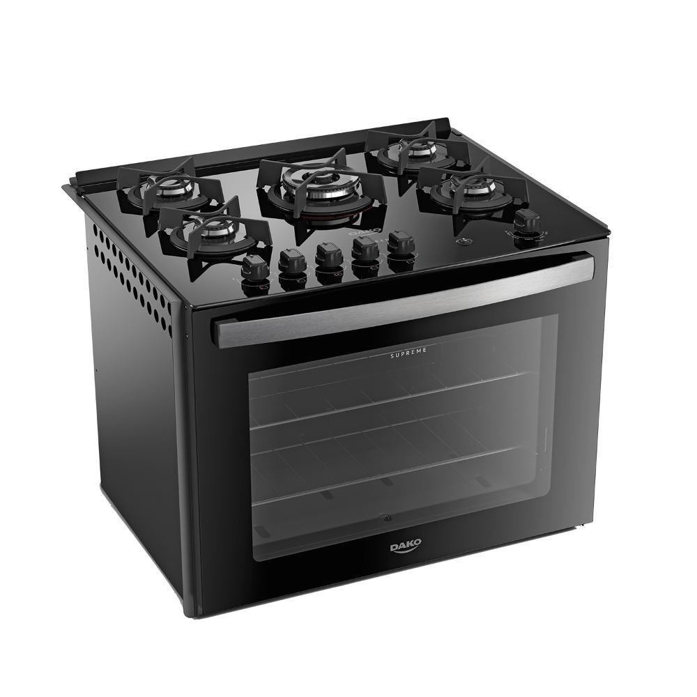 Fogão Dako Supreme: 5 Bocas e Vidro para Sua Cozinha