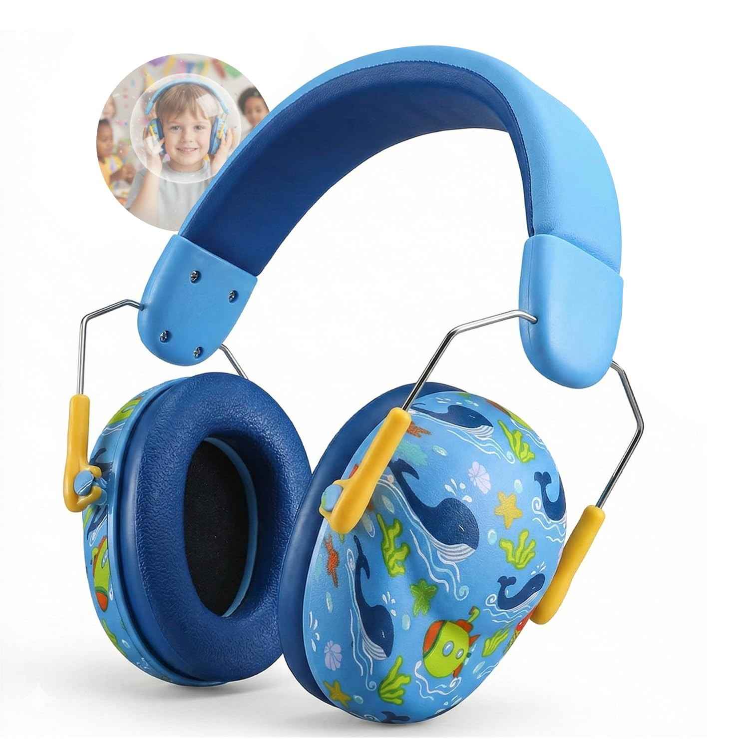 Fone Abafador De Ruídos Autismo Infantil Bebê Dobrável Criança Com Hipersensibilidade Protetor Auricular Concha Som para Show Festa Grupo First Shop
