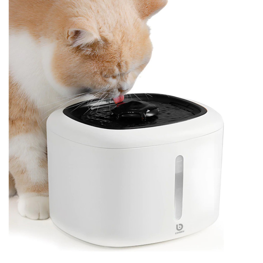 Fonte de Água Automática para Gatos e Cães 2.5L – Bebedouro Silencioso e com Filtro COIBEU