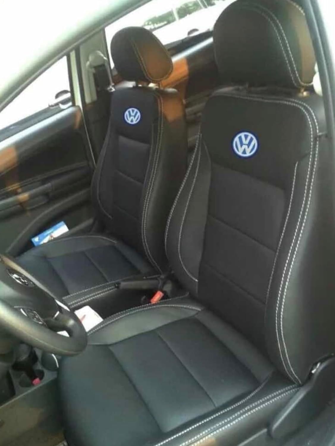 Capa de Banco Universal em Couro Ecológico para VW Gol, Voyage, Polo, Fox - Proteção e Estilo