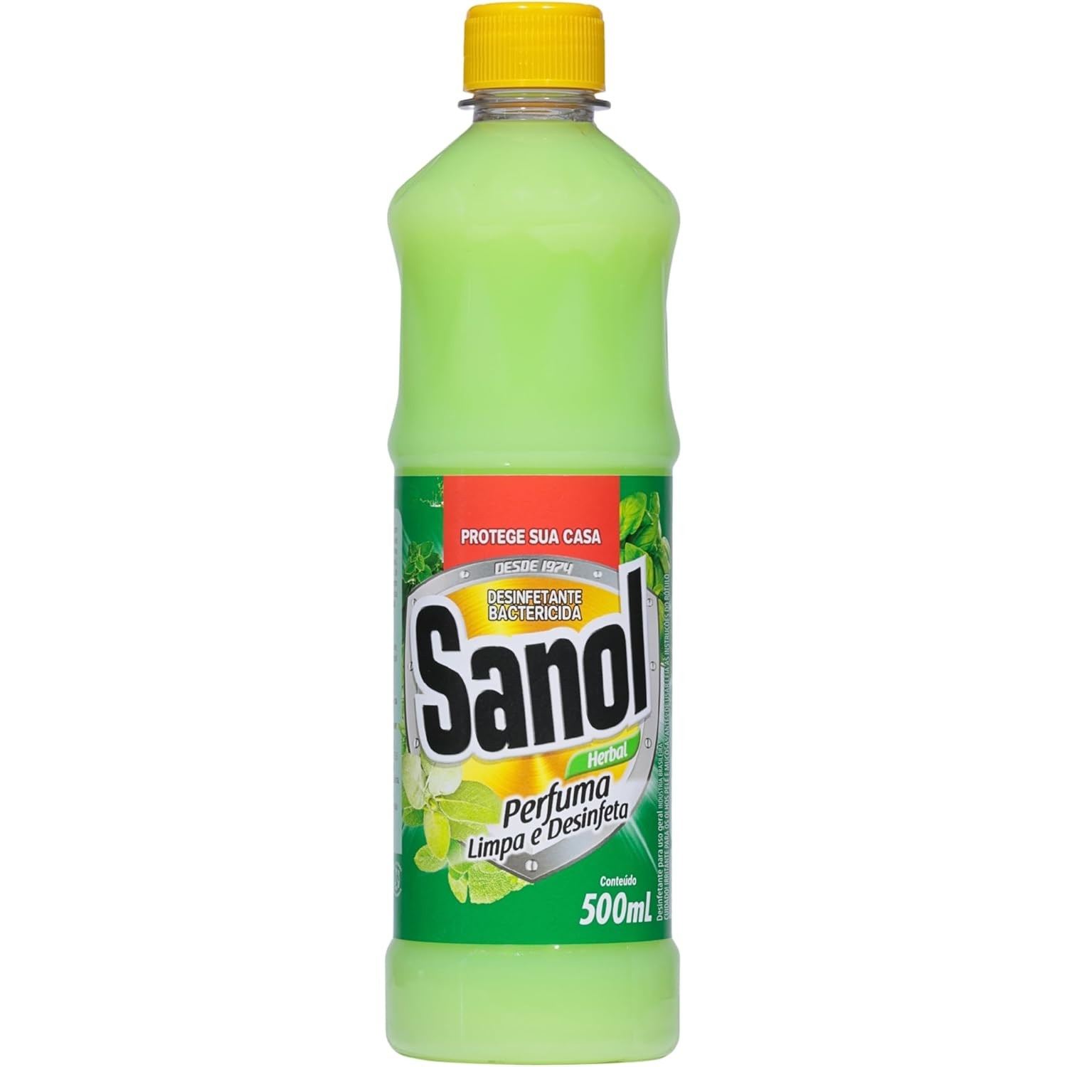 Desinfetante Líquido Herbal Sanol 500ml - Limpeza e Fragrância Refrescante
