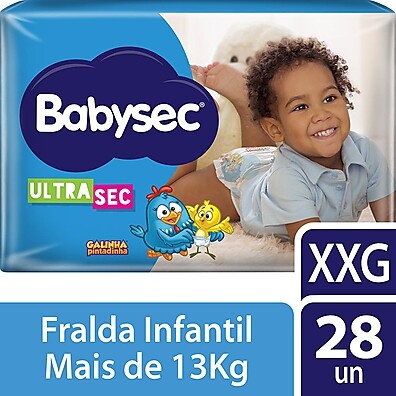 Fralda Babysec Galinha Pintadinha XXG: Conforto e Proteção por até 12 Horas