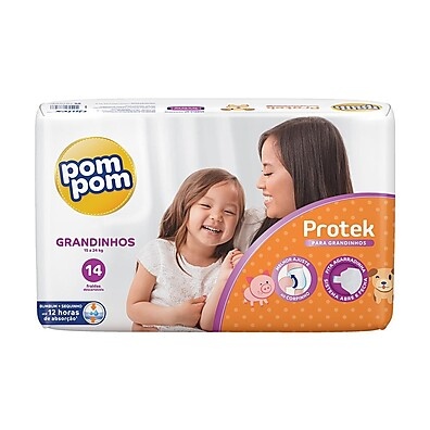 Fralda Pom Pom Protek Jumbo G: Até 12h de Proteção!